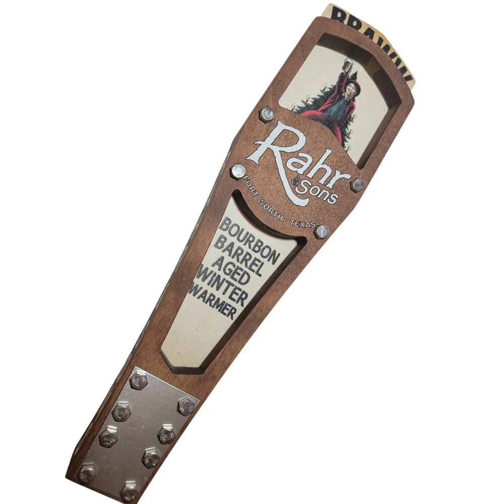 Rahr & Sons Wooden Tall Beer Tap Handle Pull Bourbon Barrel aged winter BBAWW